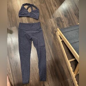 Year of Ours set heathered purple- sz L